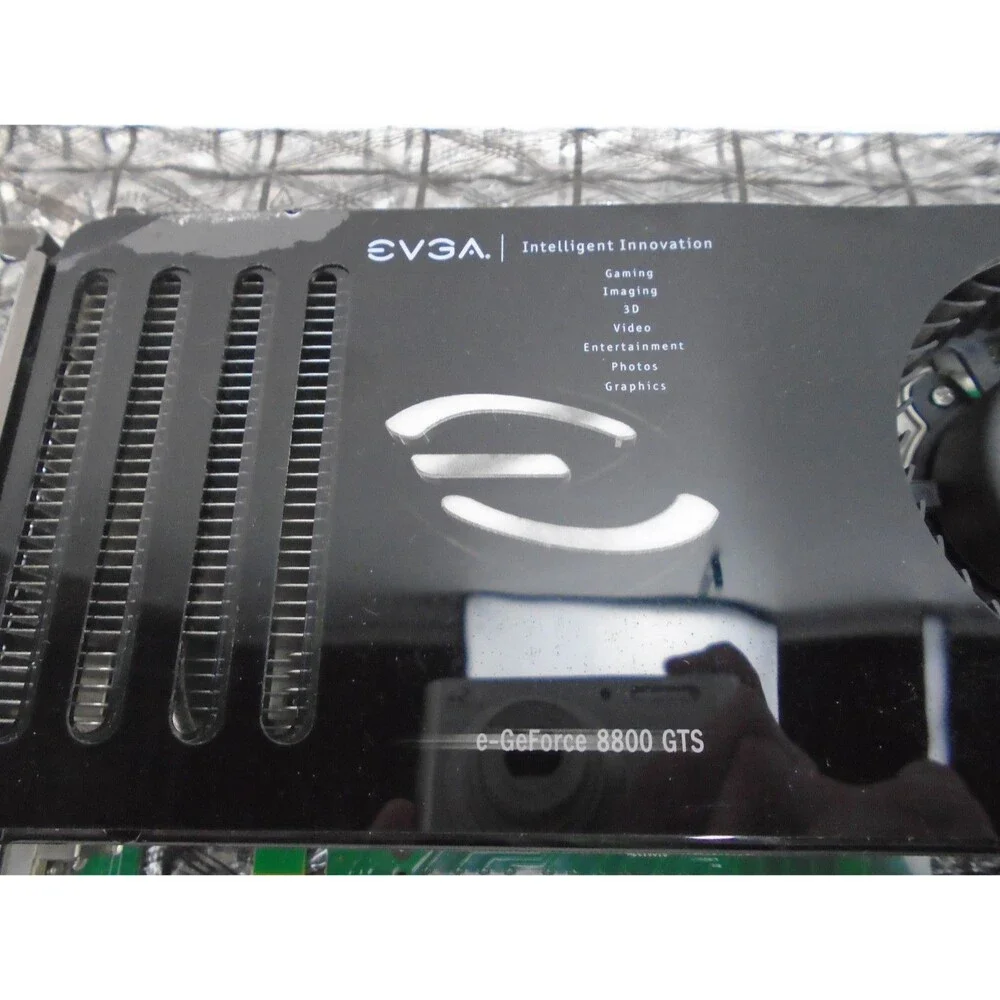 EVGA e-Geforce 8800 GTS PCI E GPU Graphics Card Cleaned and new Arctic M4 Paste